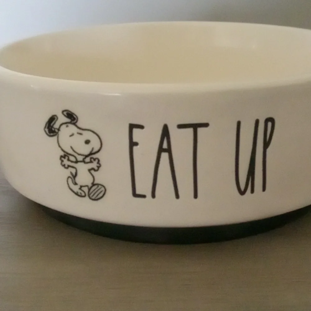 Snoopy Ceramic Pet Bowl Brand New - Picture 2 of 3